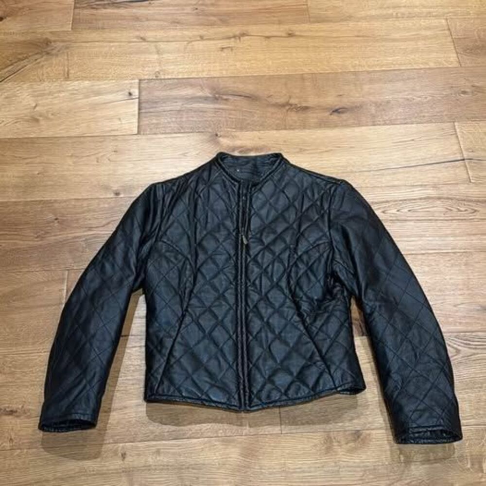 Marcia Collection Quilted Italian Leather Jacket - Size L